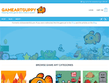 Tablet Screenshot of gameartguppy.com